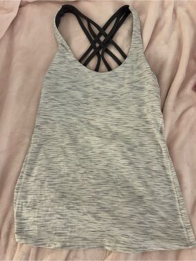 lululemon athletica Light Gray Space-Dye Tank